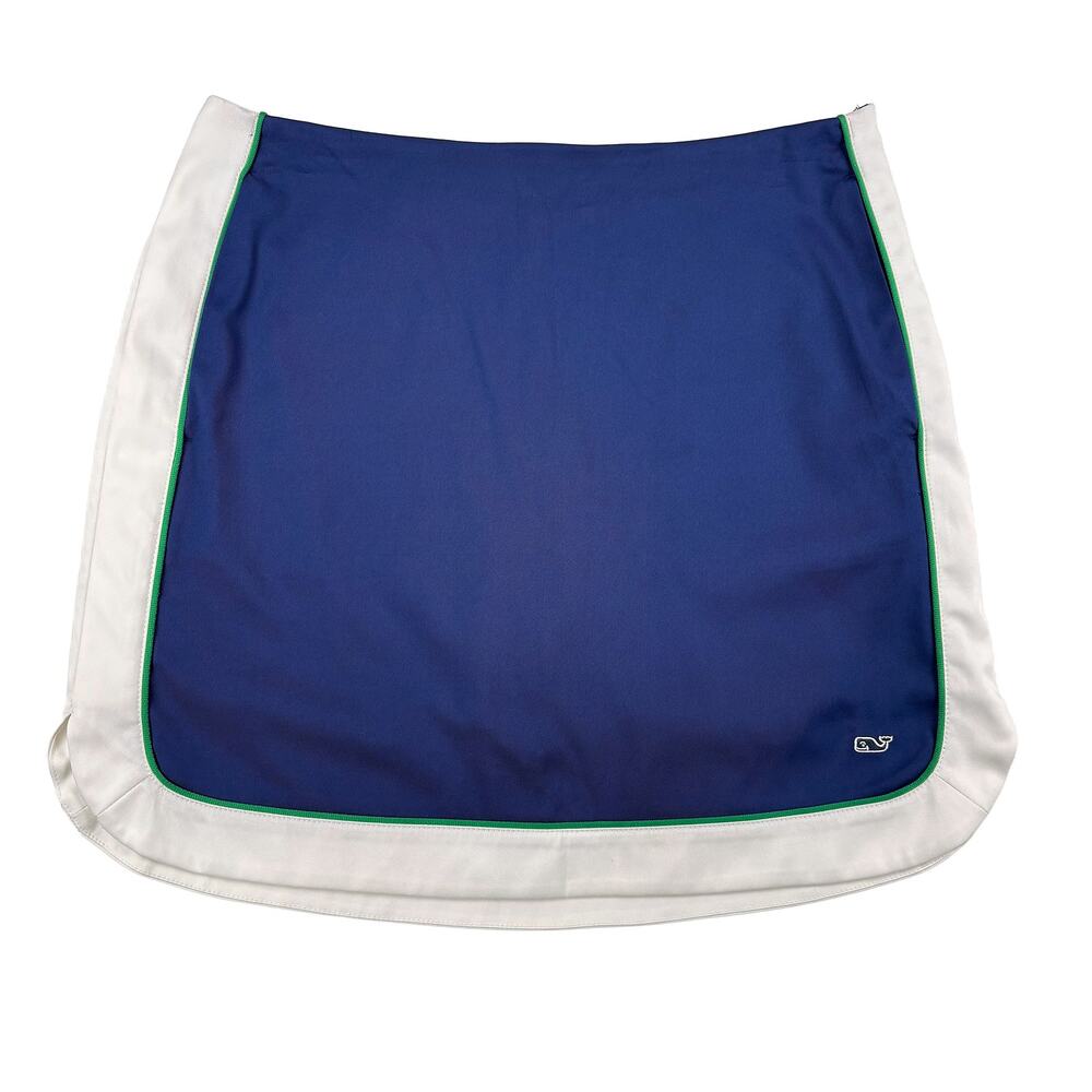 Vineyard Vines Golf Skort Womens 4 Navy White Performance Preppy Pickleball